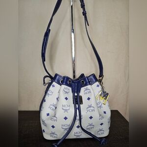 MCM bucket crossbody